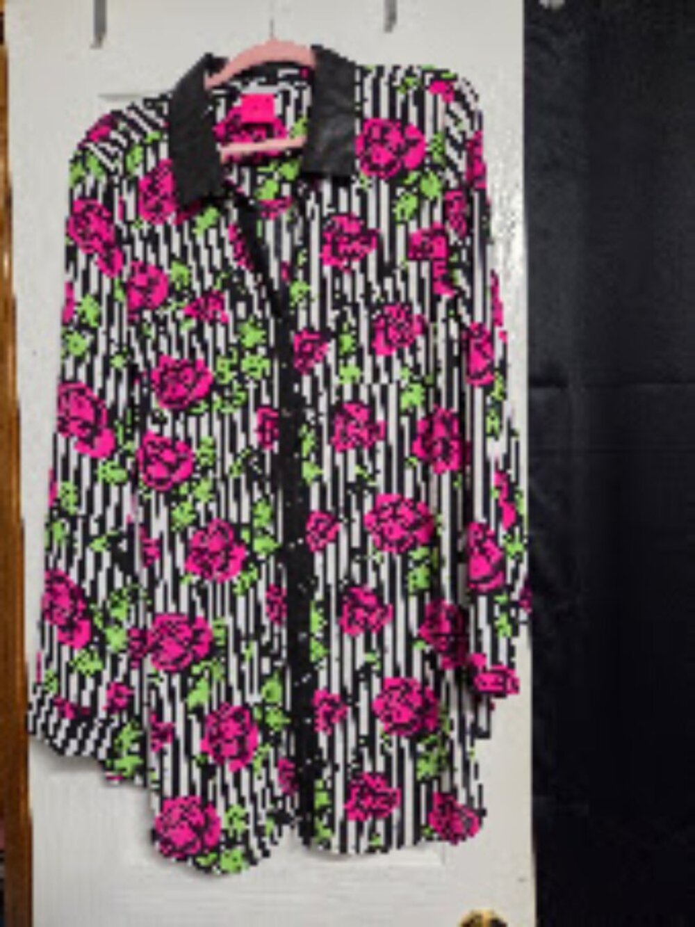 Torrid x Betsey Johnson Floral Stripe Tunic Blouse 3X 22/24 NWOT